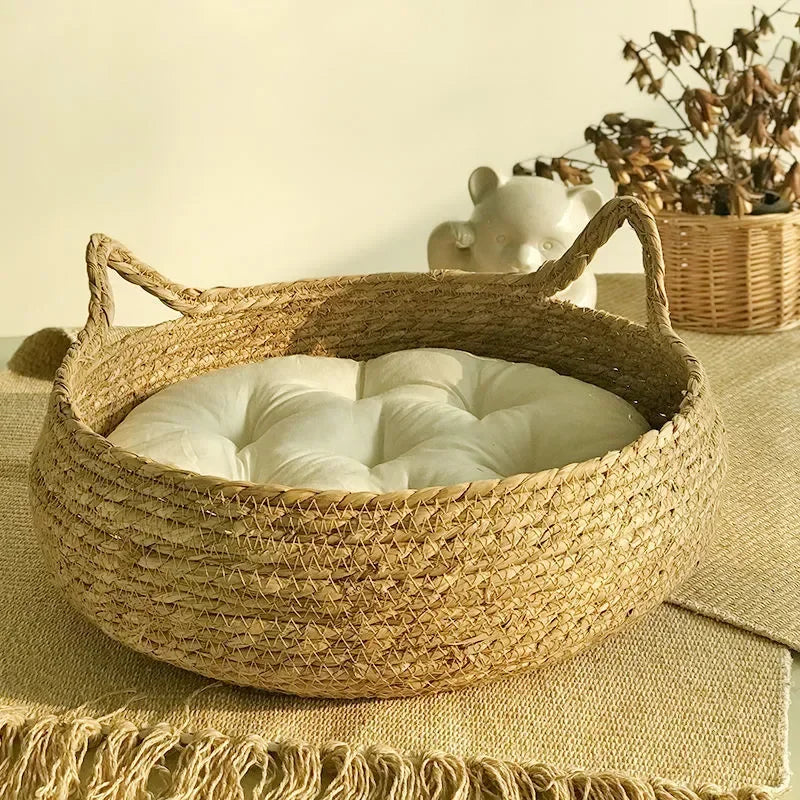 Four Seasons Pure Handmade Vine Woven Cat Nest