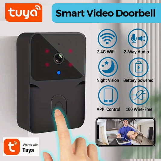 Wireless smart video doorbel