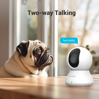 Home Security Camera with Motion Detection and Two-Way Audio