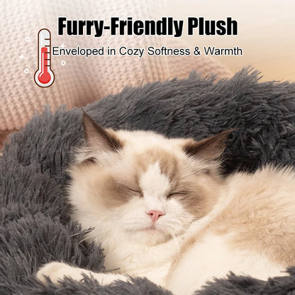 Soft Large Round Plush Pet Bed