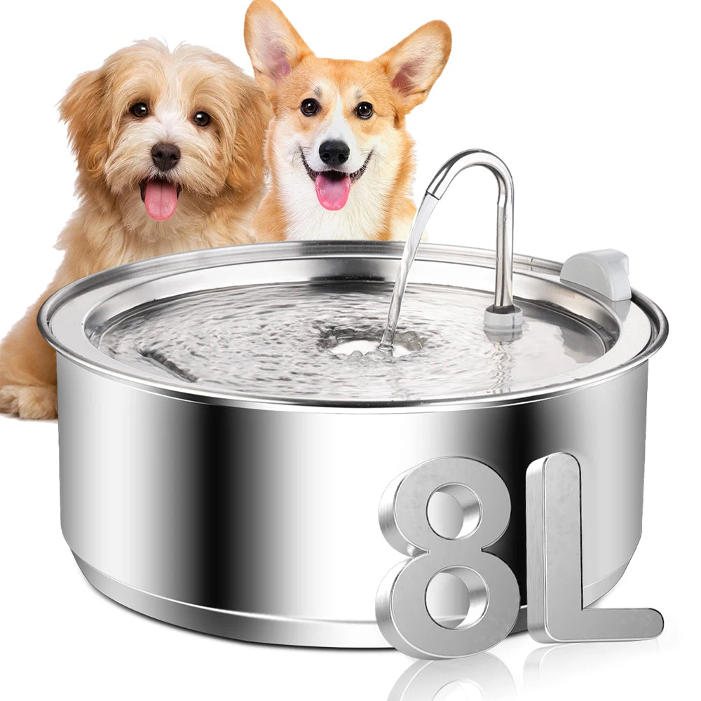 Stainless Steel Pet Water Fountain