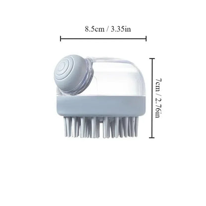 Pet Bath Brush Shampoo Dispenser