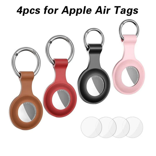 4PCS GPS AirTag Leather Pet Tracker