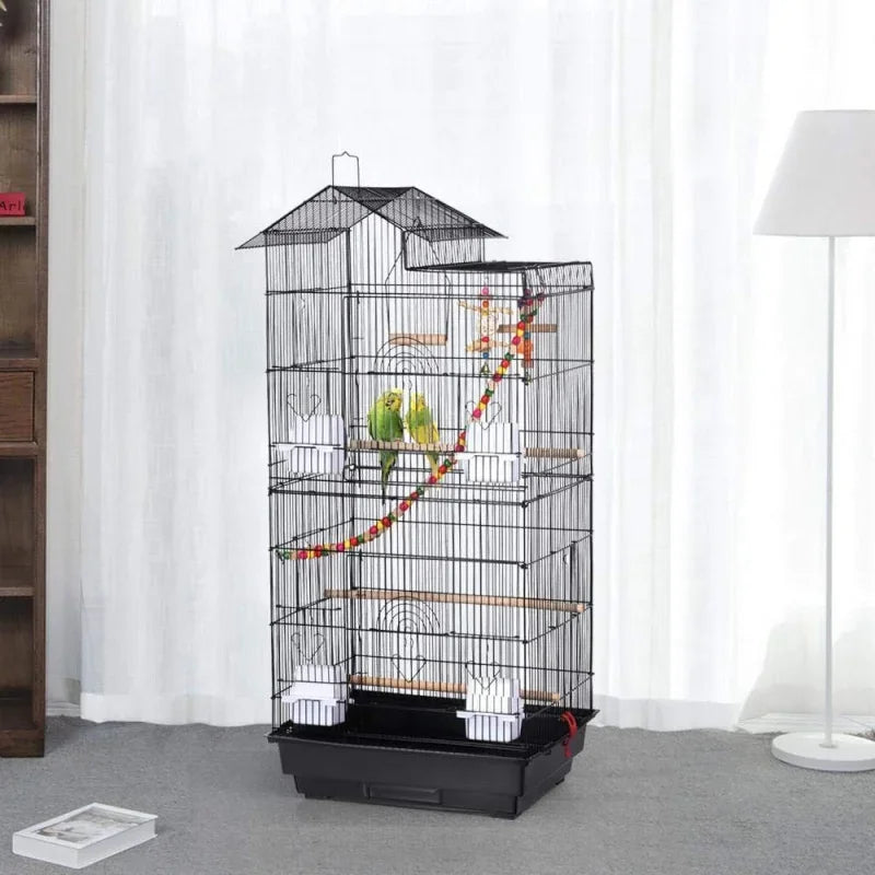 Large Roof Top Bird Cage for Small Birds