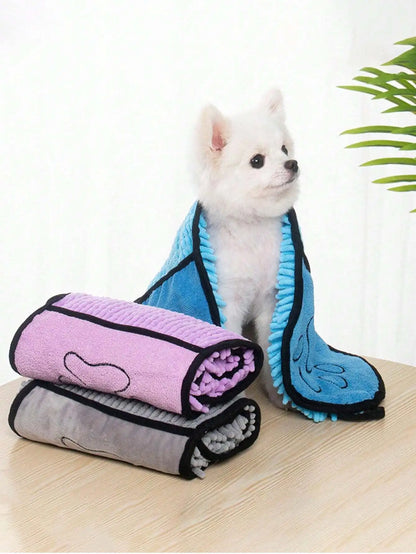 1pc Pet Absorbent Bath Towel