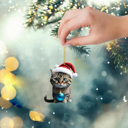 Cat Christmas Tree Ornaments