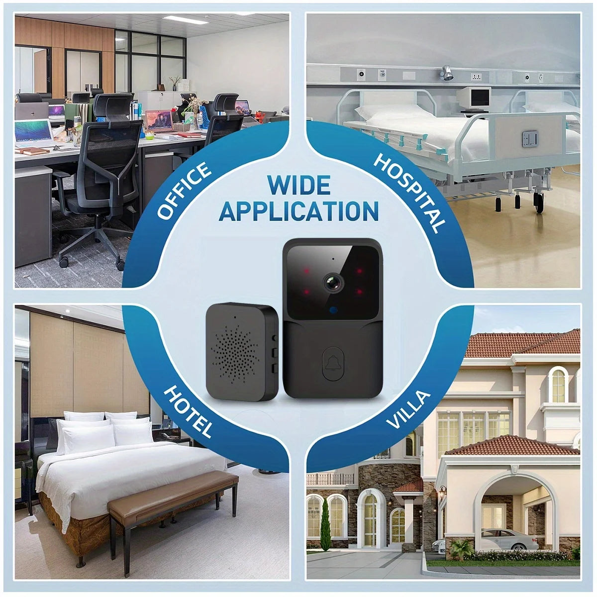 Wireless smart video doorbel