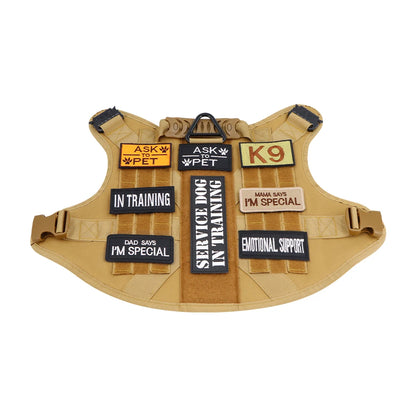 12 Pieces Tactical Patch Bundle For Dog Vest
