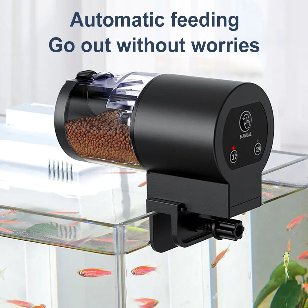 Large Capacity Automatic Fish Feeder for Aquariums