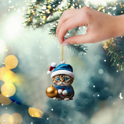 Cat Christmas Tree Ornaments