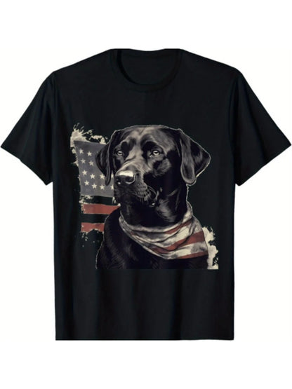 American Flag Lab Owner T-Shirt