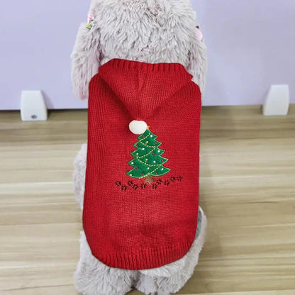 Puppy Christmas Sweater For Small to Medium Dogs