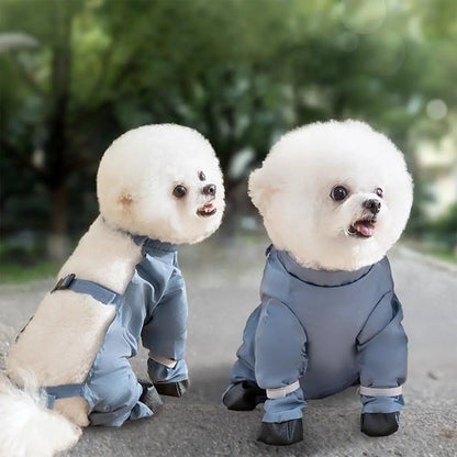 Waterproof Dog Boots With Suspenders