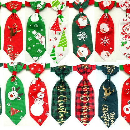 50pcs/lot Christmas Pet Ties