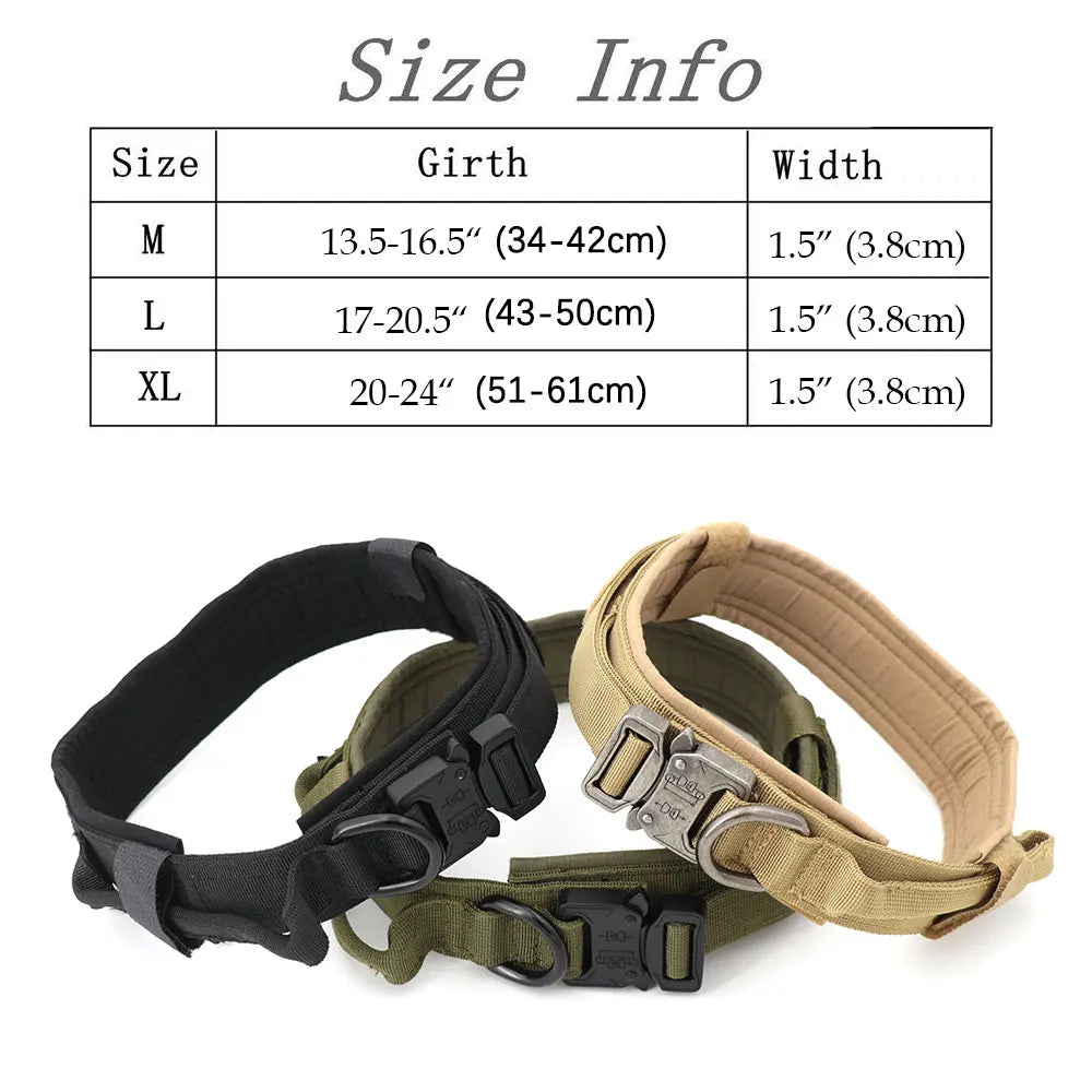 Adjustable Tactical Dog Training Collar